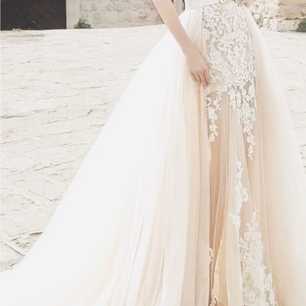 NEW Ivory Tulle Overskirt